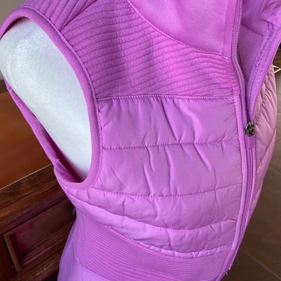 Tek Gear Zip-Up Puffy Vest. Pink. Size S - Picture 2 of 8